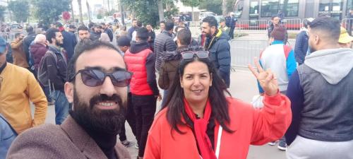 أمام الأكاديمية الجهوية للتربية و التكوين لجهة الدار البيضاء سطات