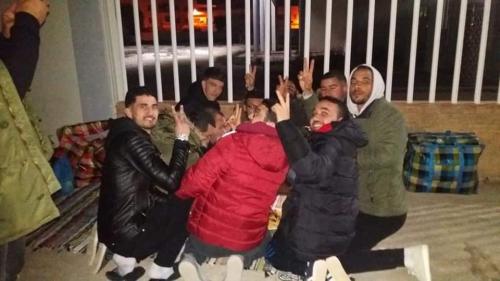 جانب من المبيت الليلي بالدريوش فبراير 2023 ـ الاساتذة المفروض عليهم التقاعد