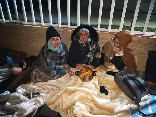 جانب من المبيت الليلي بالدريوش فبراير 2023 ـ الاساتذة المفروض عليهم التقاعد